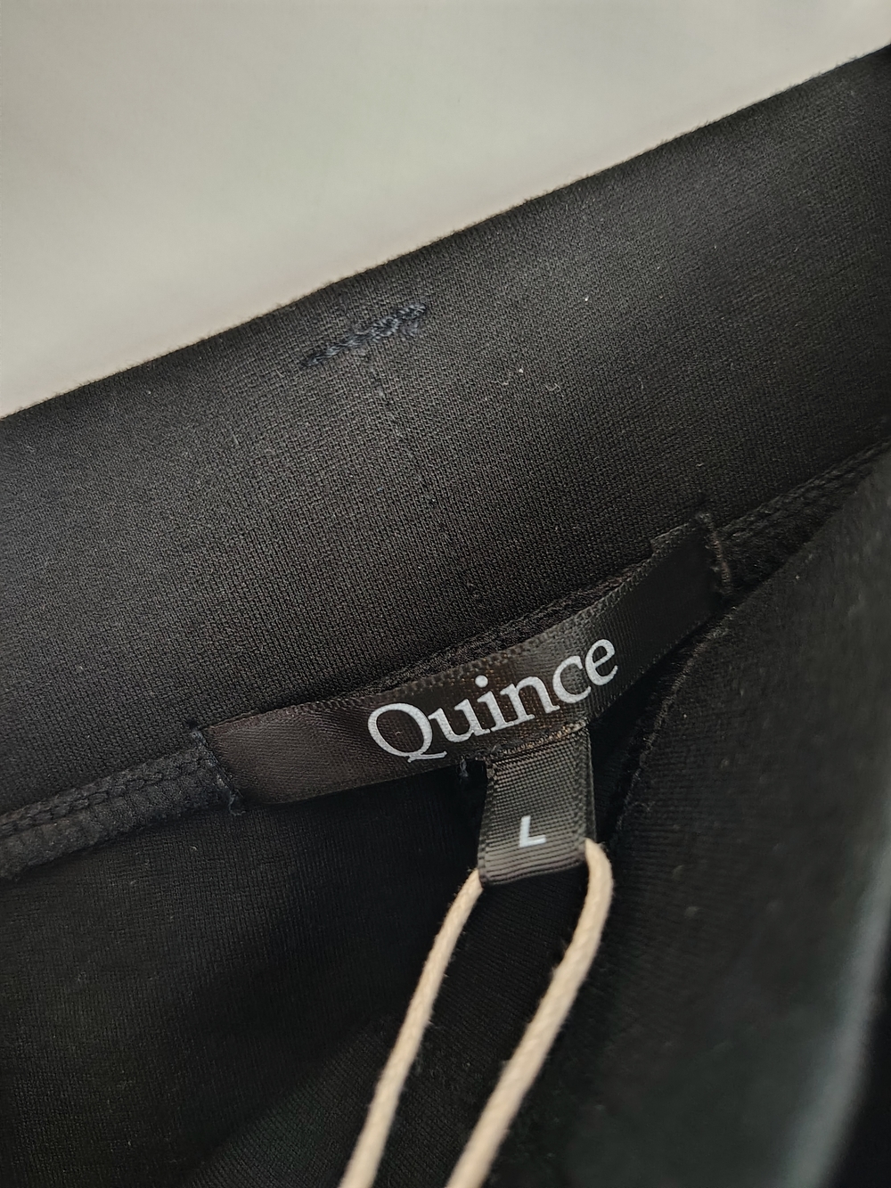 Ultra-Stretch Ponte Bootcut Black Pants Quince - Women's Size Large NWT - Picture 11 of 14